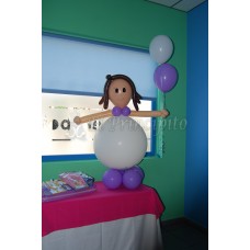 Piñata de globos niña 